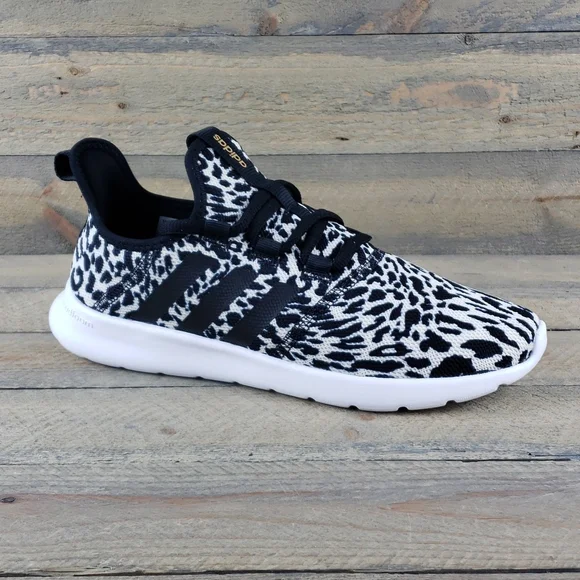 adidas Cloudfoam Pure 2.0 Leopard Print Black/White - Picture 2 of 10